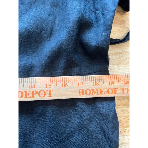 Quince 100% European Linen Button Front Dress in Black Women's XL - Picture 12 of 13